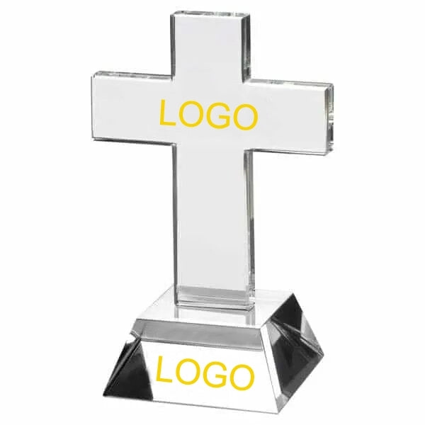 Clear Glass Cross Award