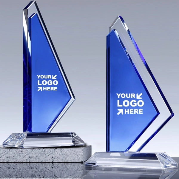 Crystal Sailboat Trophy Award