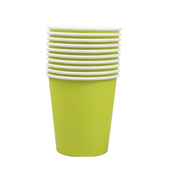 8 Oz Colored Plain Paper Cup