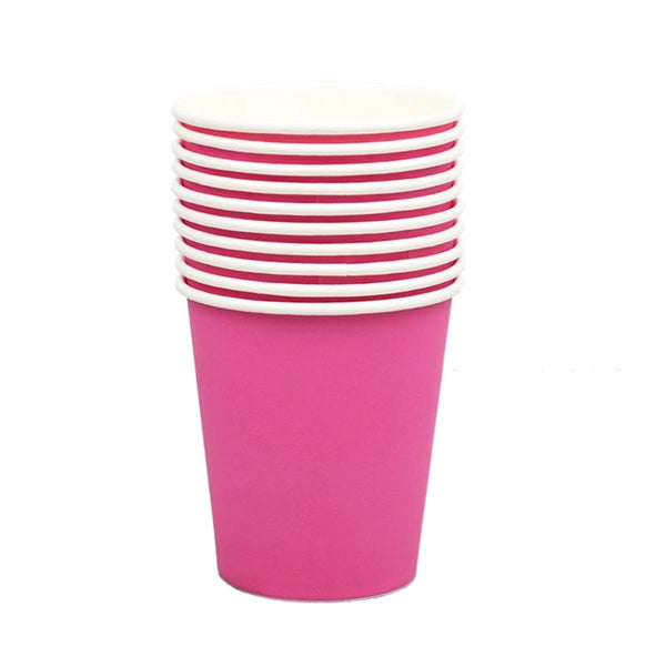 8 Oz Colored Plain Paper Cup