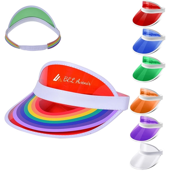 Candy Color Rainbow Sun Visors