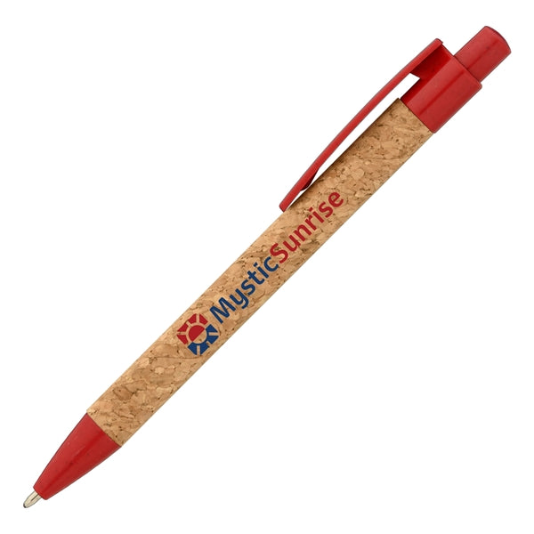 Bali Cork Pen with Wheat Plastic Trim - ColorJet