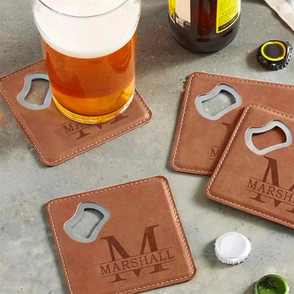 Stainless Steel Bottle Opener Coaster