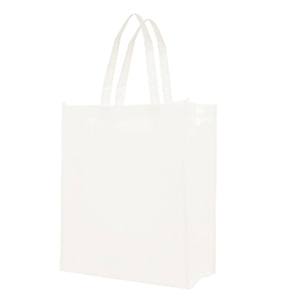 Attractive Laminate Patent Finish, Gusset Tote Bag (13x16x5)