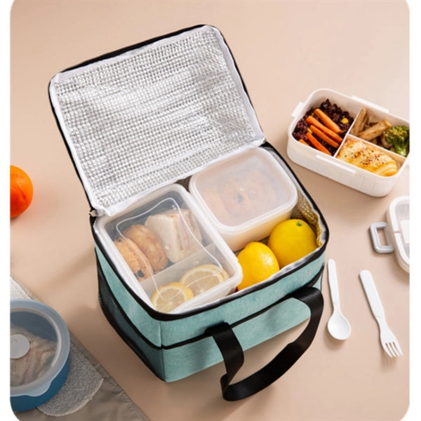 Sandwich Thermal Lunch Box Cooler Tote Insulated Picnic Bags