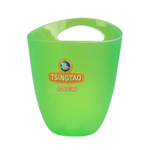 Plastic Bevel Ice Bucket with Single Handle