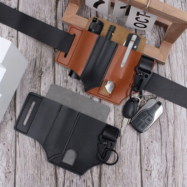 PU Leather Edc Organizer Sheath Tactical Tool Pouch Holster
