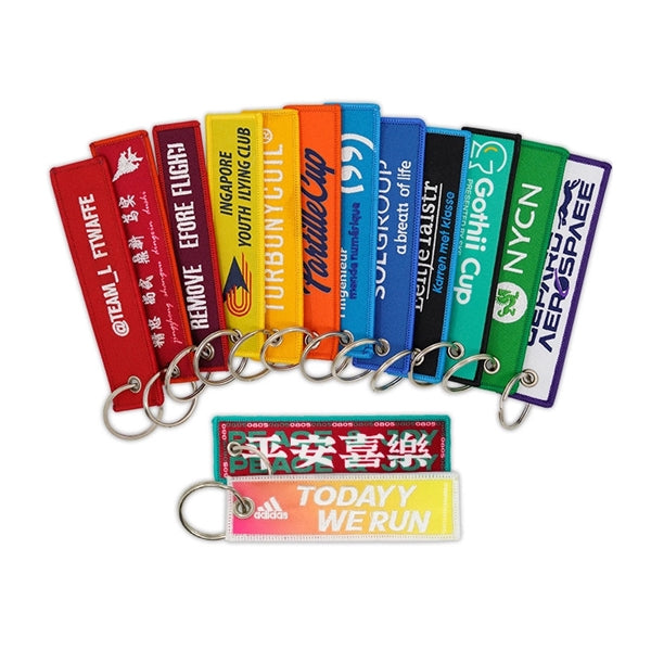 Embroidery Keychain Tags