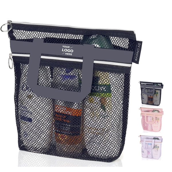 Shower Bag Tote Mesh Caddy Toiletry Organizer