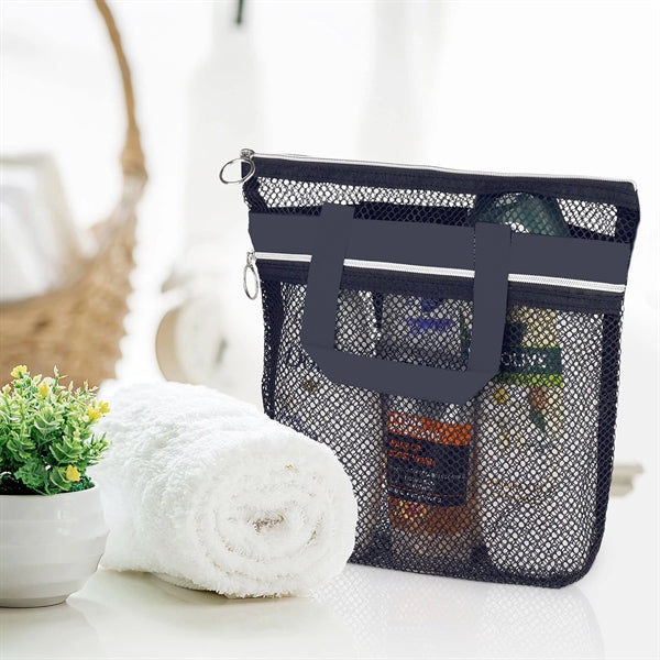 Shower Bag Tote Mesh Caddy Toiletry Organizer