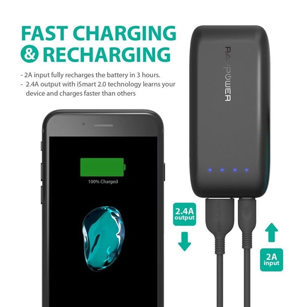 Prudential RAVPower Compact 6700mAh Power Bank