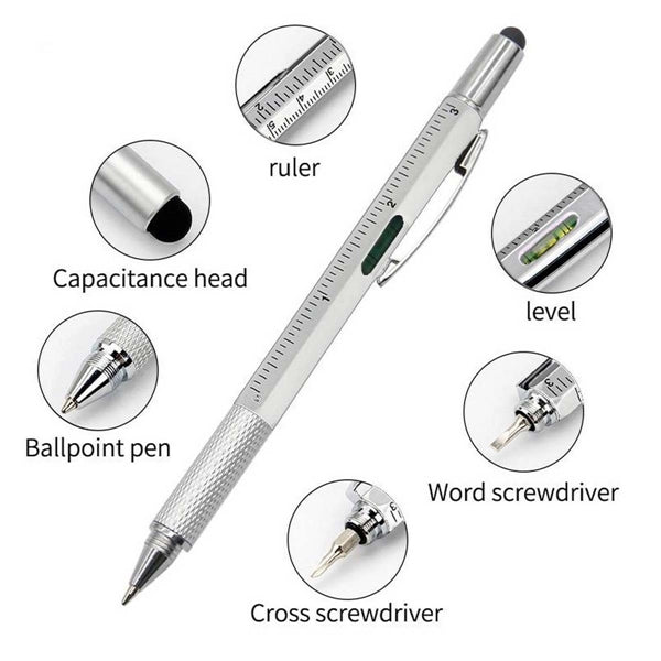 6 In 1 Multifunction Stylus Tools Pen
