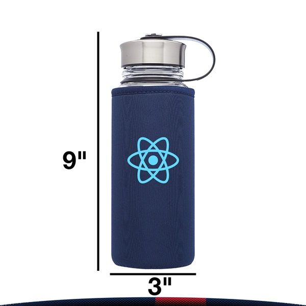 Melathy Glass Water Bottle - 25 OZ.