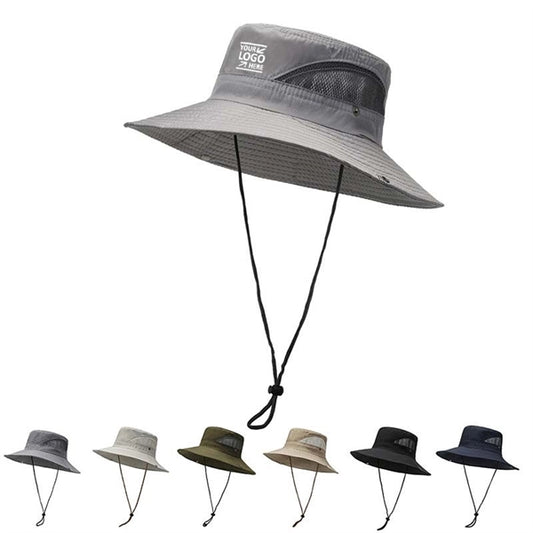 Wide Brim UV Protection Sun Bucket Hat Boonie Cap