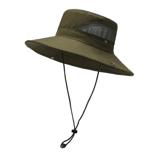 Wide Brim UV Protection Sun Bucket Hat Boonie Cap