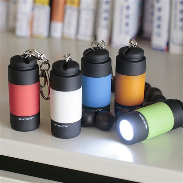 Mini Keychain Flashlight USB Torch Rechargeable