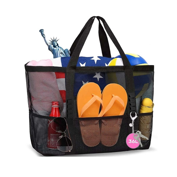 Large Tote Mesh Beach Bag