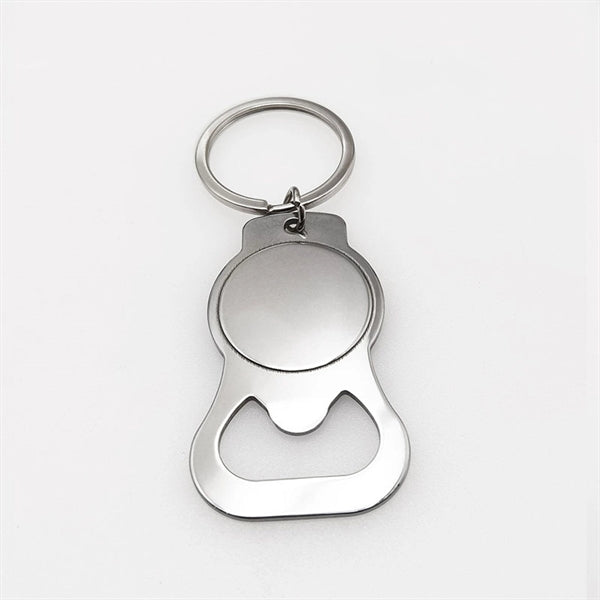 LGBT Pride Rainbow Pattern Metal Bottle Opener Keychain