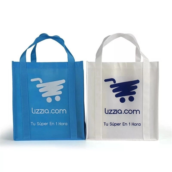 Non-Woven Grocery Tote Bag (13" W x 15" H x 8"D)