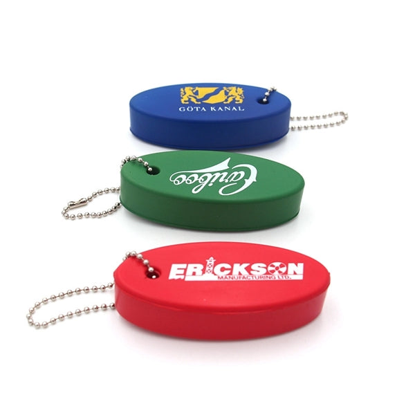 Oval Foam Floating Key Chain