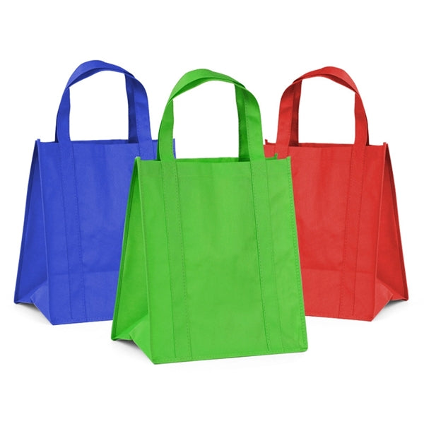 Non-Woven Grocery Tote Bag (13" W x 15" H x10"D)