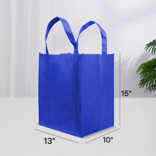 Non-Woven Grocery Tote Bag (13" W x 15" H x10"D)