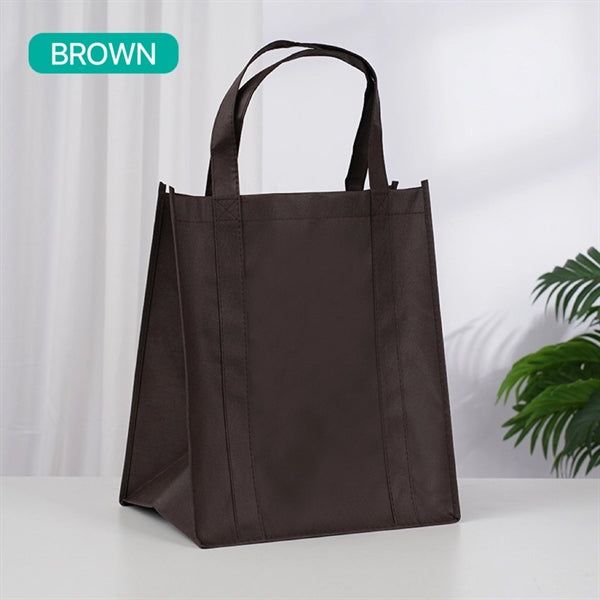 Non-Woven Grocery Tote Bag (13" W x 15" H x10"D)