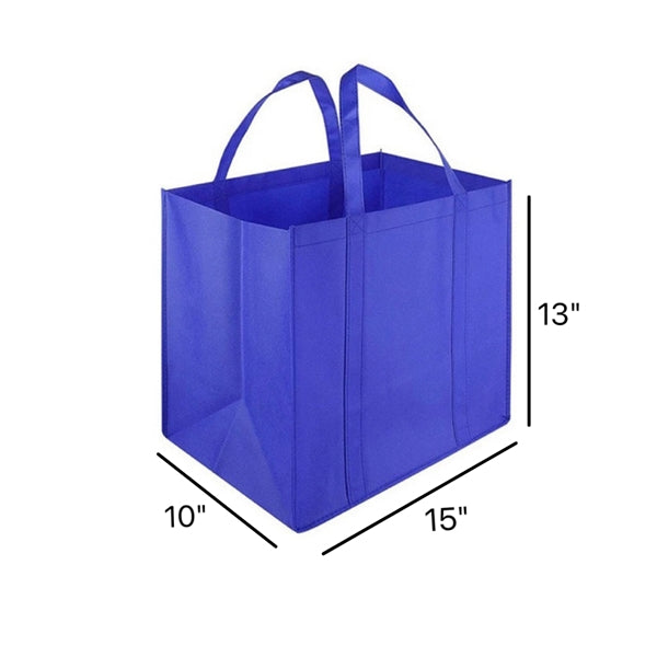 Non-Woven Grocery Tote Bag (15" W x 13" H x10"D)