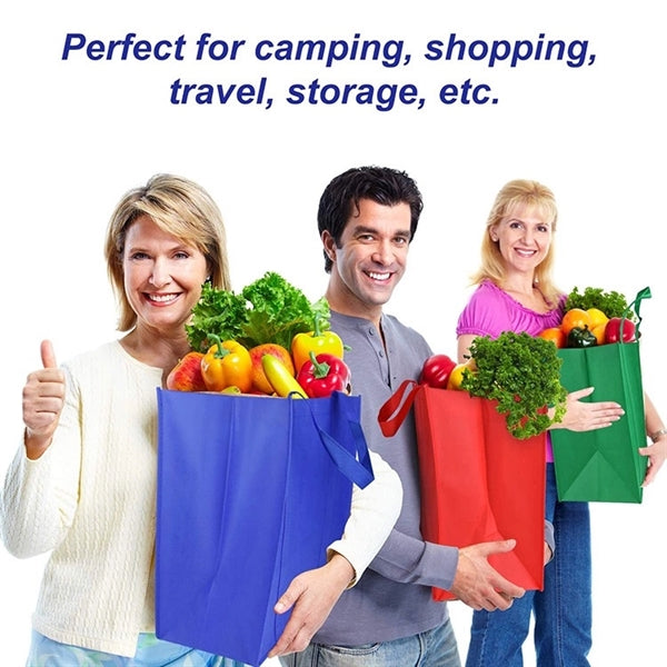Non-Woven Grocery Tote Bag (15" W x 13" H x10"D)