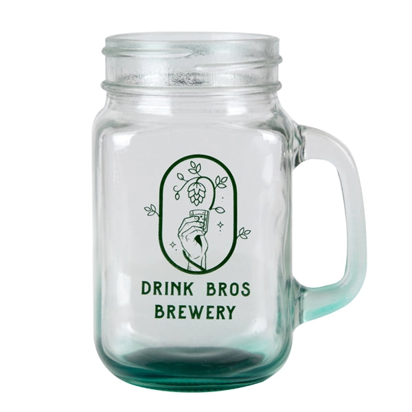 16 oz. Sunny Day Mason Jar (1 Color Imprint)