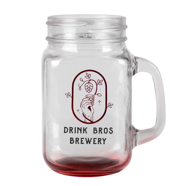 16 oz. Sunny Day Mason Jar (2 Color Imprint)