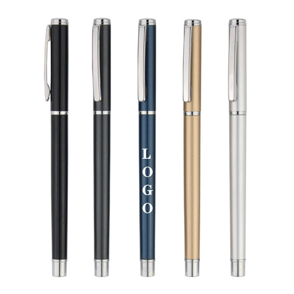 Colorful Signature Gel Black Ink Metal Ballpoint Pen