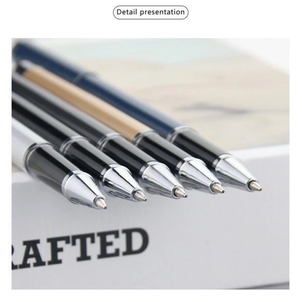 Colorful Signature Gel Black Ink Metal Ballpoint Pen