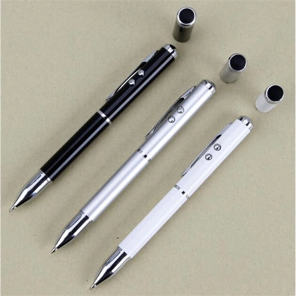 Multifunction Stylus Ballpoint Pens Laser LED Flashlight