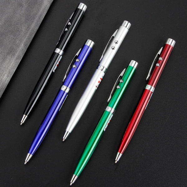 Multifunction Stylus Ballpoint Pens Laser LED Flashlight
