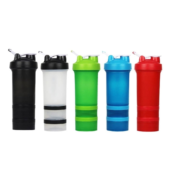 16 Oz Shake Bottle With Storage Organizer