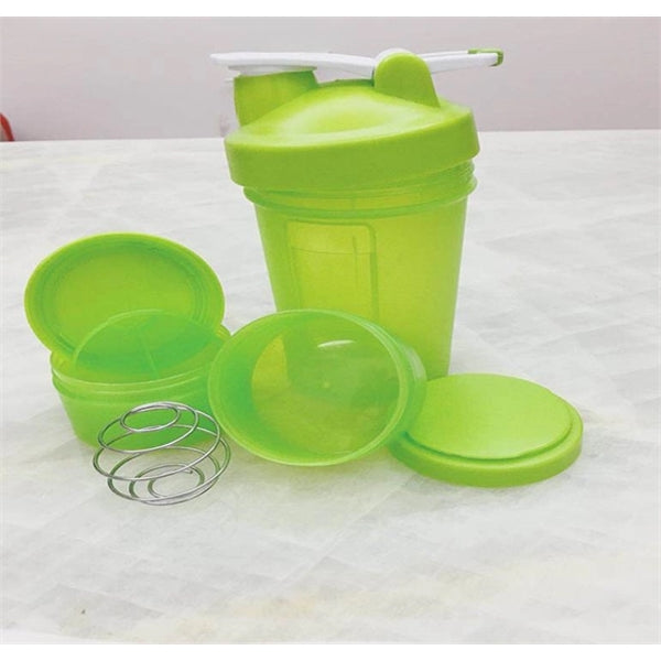 16 Oz Shake Bottle With Storage Organizer