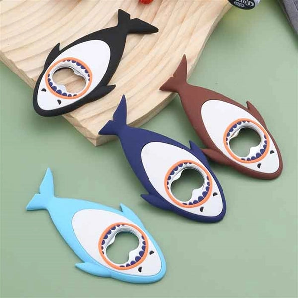 Refrigerator Magnet Silicone Metal Bottle Opener