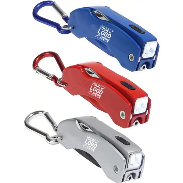5 in 1 Multi-functional Tool Pen With Carabiner Clip