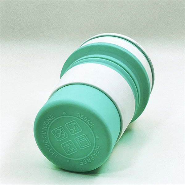 12oz Silicone Collapsible Travel Cup Foldable Camping Bottle
