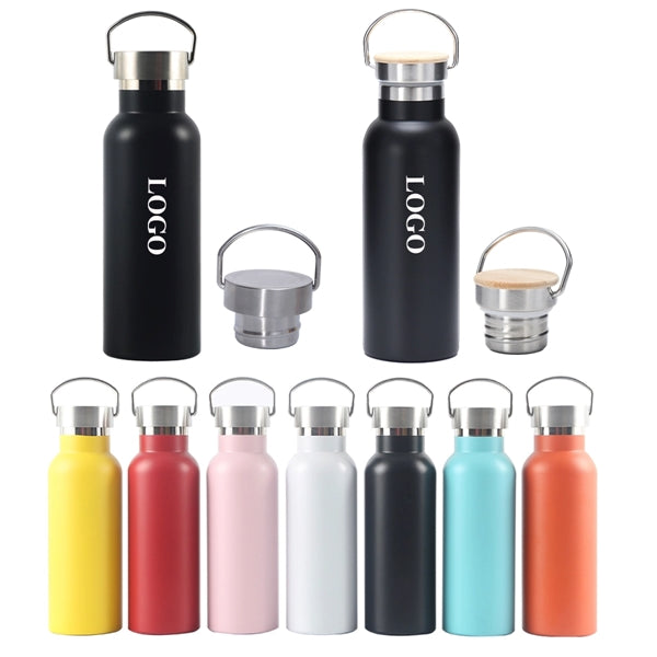 16 oz Stainless Steel Water Bottle With Handle
