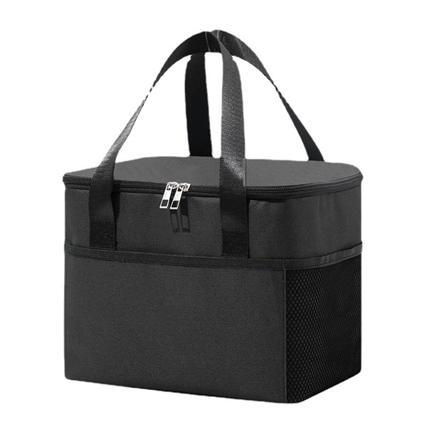 Two Zipper Insulated Cooler Picnic Lunch Bag