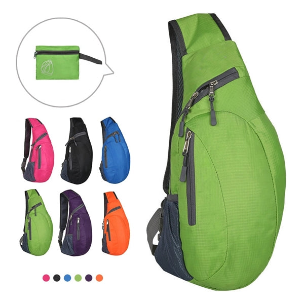Foldable Sling Bags Shoulder Backpack Small Cross Body Pack