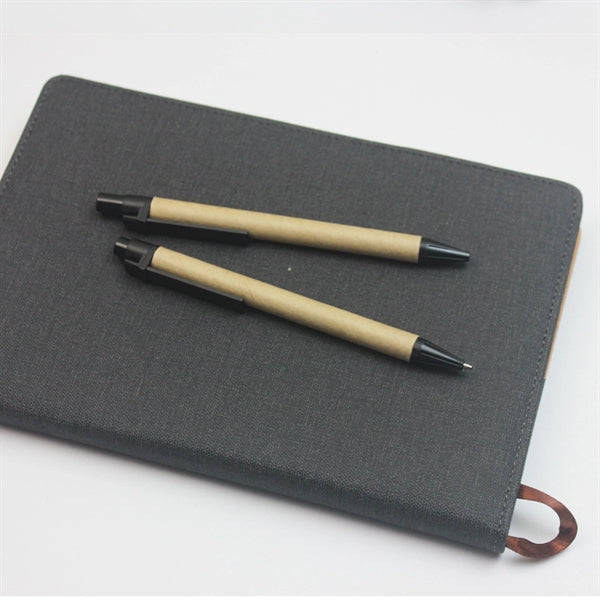 Eco Friendly Kraft Paper Click Ballpoint Rollerball Pens