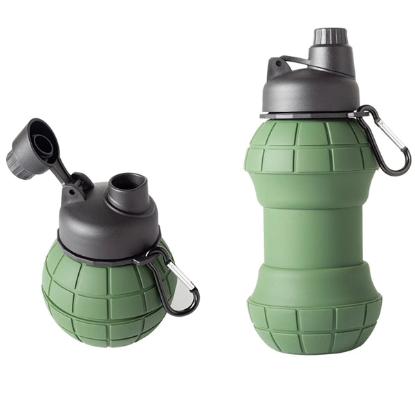 18oz Collapsible Travel Water Bottle Silicone Foldable Cup