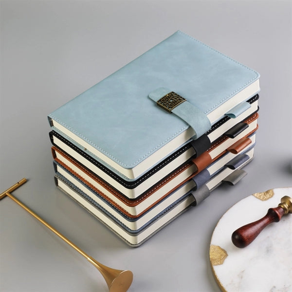 A5 Journal PU Diaries Leather Cover Magnetic buckle Notebook
