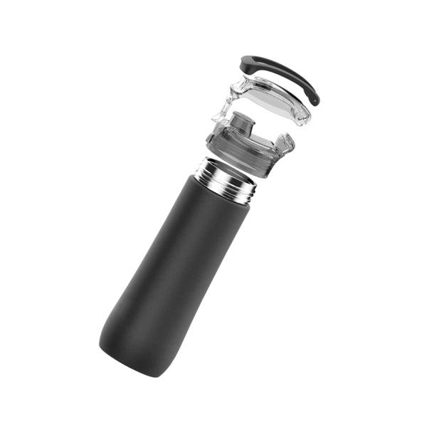 Double Wall Snap Lid Stainless Steel Water Bottle, 23 oz.