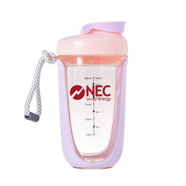 18.5 oz Plastic Shaker Water Bottle Sports Protein