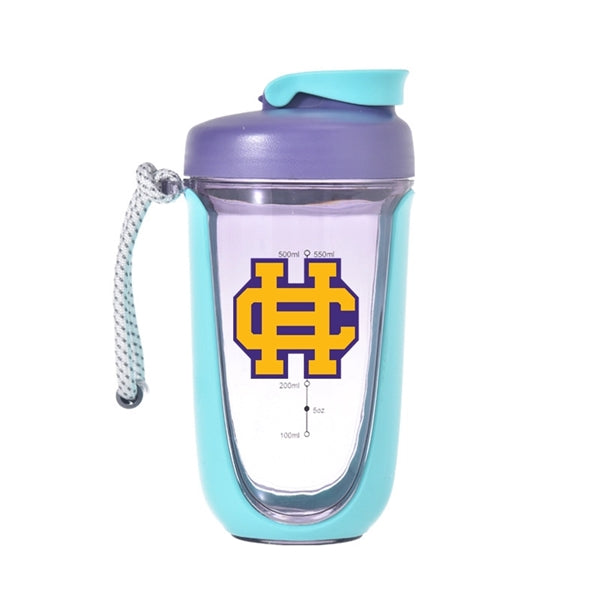 18.5 oz Plastic Shaker Water Bottle Sports Protein