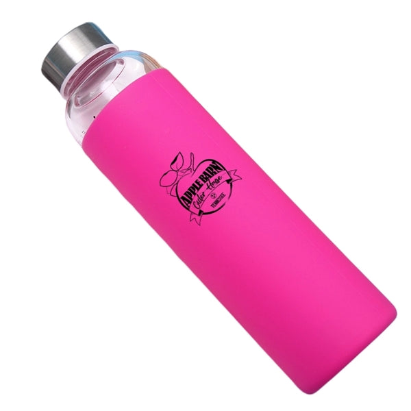 12/18 oz Borosilicate Glass Bottle with Silicone Sleeve